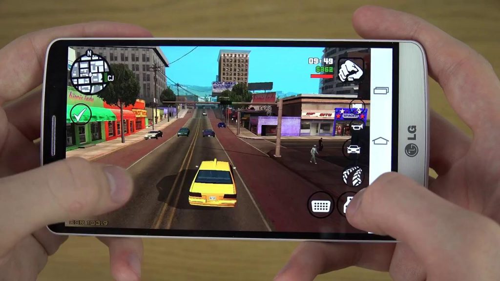 LG Mobile ile GTA San Andreas oyunu.